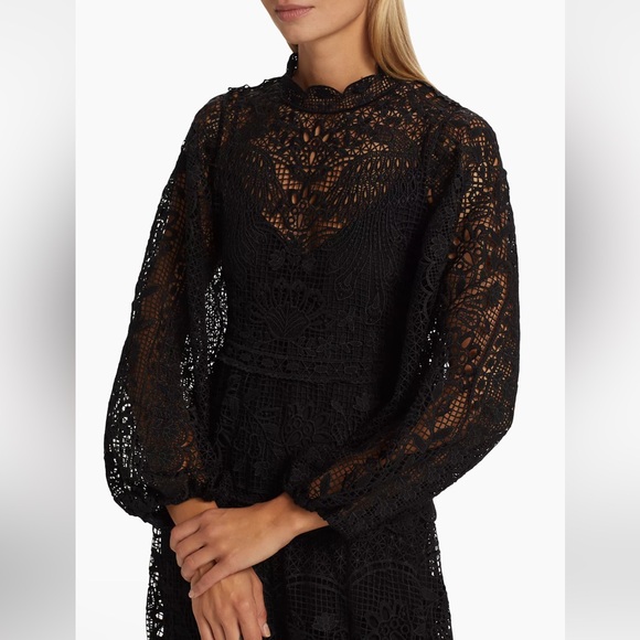 FARM RIO Long Sleeve Guipure Lace Maxi Dress - Picture 7 of 13
